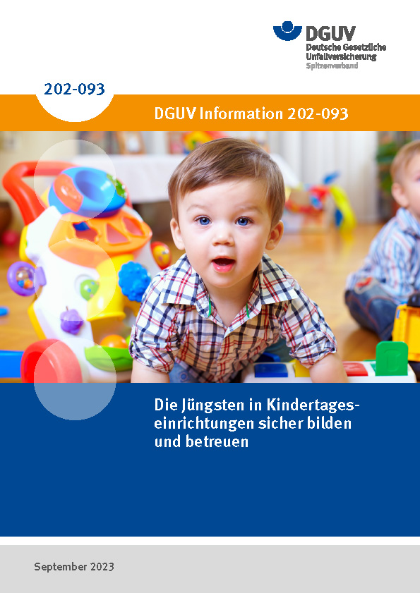 Titelblatt der DGUV-Broschüre 202-093