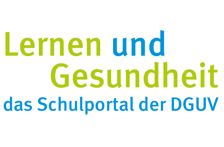 Logo "Lernen und Gesundheit. Das Schulportal der DGUV"